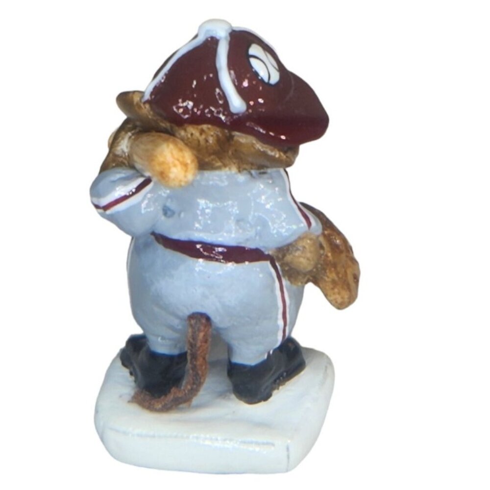 Wee Forest Folk MS15 Joe Di'Mousio Scarlet & Grey Figurine 1989 - Picture 3 of 6